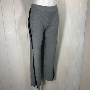Threads & States Split Cuff Track Pants L Gray